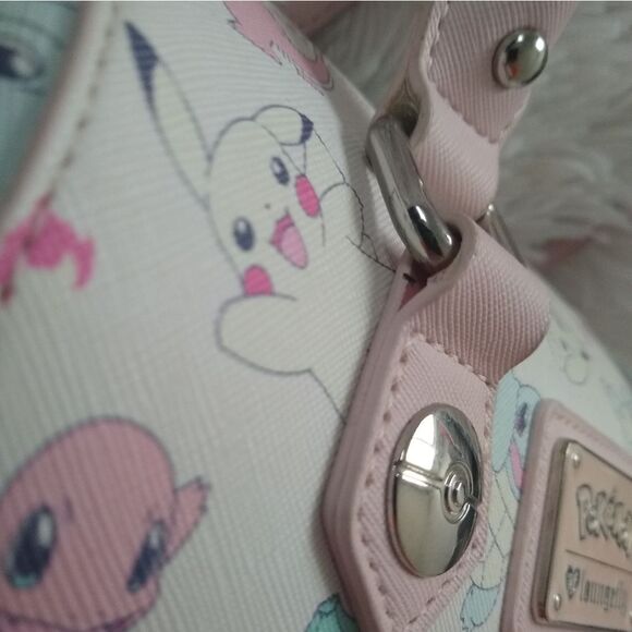 Loungefly Pokémon Starters Pastel Print Purse - Picture 13 of 16